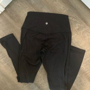 Black lululemon leggings size 6